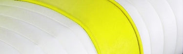 Seat Bottom Cover, Channel White On Yellow